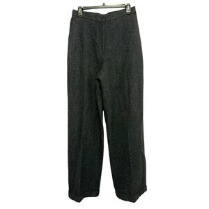 NWT Lauren Ralph Lauren Charcoal Lined Woolmark Wool Pants Vintage